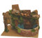 Aurora Store Fontana Presepe Grande con Roccia e Tetto Pozzo Natale con Base Legno Portale in Sughero Muschio in Resina Scenario Paesaggio Presepio Napoletano 27cm x h.18cm