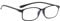 PROFLEX BluOptix mit Blaulichtfilter leicht, flexibel, kratzfest, unisex (Damen + Herren), Computerbildschirm-Technologie Lesebrille (schwarz, 2,0)