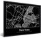 MuchoWow Poster Bilder Wanddeko Deko Wohnzimmer 40x30 cm Karte - New York - Stadtplan - Karte