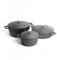 MasterClass Set of GIft-Boxed Cast Aluminium Casserole Dish 20cm/2.5 Litre, Shallow Casserole Dish, 28cm/4 Litre, Casserole Dish, 28cm/5 Litre