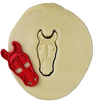 3DKOUPE - Ausstechform Pferdekopf 1 – Motiv Pferd – Farbe wählbar