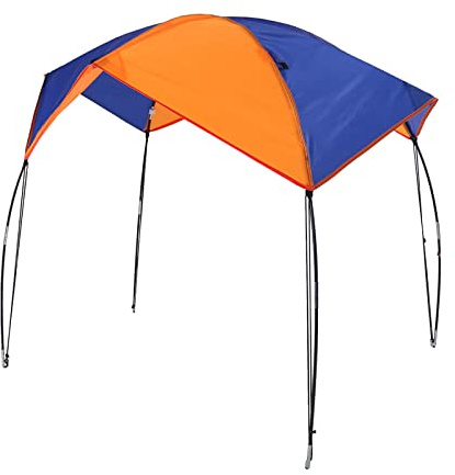 Haofy Boat Sun Shelter Fishing, Umbrella for Rafting, 2‑4 Persons Boat Sun Shelter Sailboat Awning Cover Fishing Canopy Tent Sun Shade (68351 Awning (4 People))