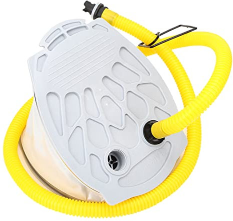 Fußluftpumpe für Boote - Tragbare Kunststoff Pumpe für Angel- und Schlauchboote, ideal für Kajak und Gummiboot