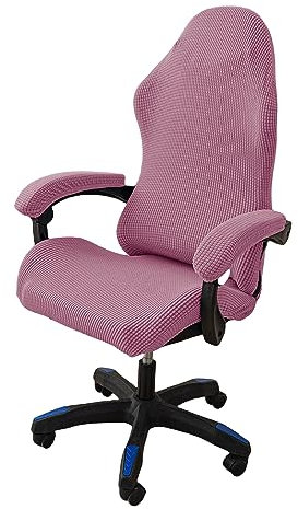 OQHAIR Ergonomic Gaming chair cover Stretch Jacquard Gaming Chair Slipcover Dustproof Anti Slip with 2 Armrest Covers with Zipper -Purple