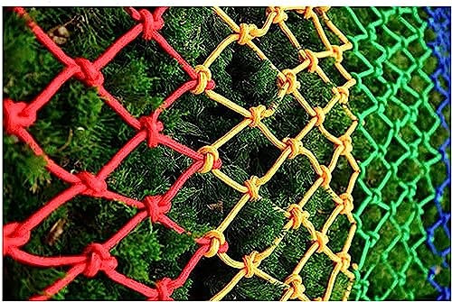 MaiBuL LNENW Buntes Kletternetz for Kinder, Outdoor-/Indoor-Kletterseil, Leiternetz, dekoratives Netz Customization Safety Rope Net für Kinder (Size : 2 * 4m(6.6 * 12.12ft))