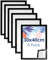 QWORK® 6PCS Cadre d'Affichage Magnétique 30x40 cm, Convient aux Certificats/Annonces/Images/Photos de Format (Noir)