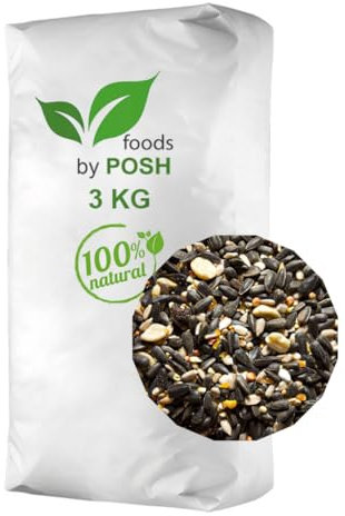 Vogelfutter | Wildvogelfutter | Streufutter für Vögel Ganzjahresfütterung | Sonnenblumenkerne, Erdnüsse Rosinen, Getreide | Gimpel, Kleiber, Amsel | 3 kg