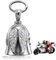 Funklu Guardian Bell Portafortuna Moto, Campanella Angelo Custode, Portachiavi Accessori per Auto Elettriche, Biciclette