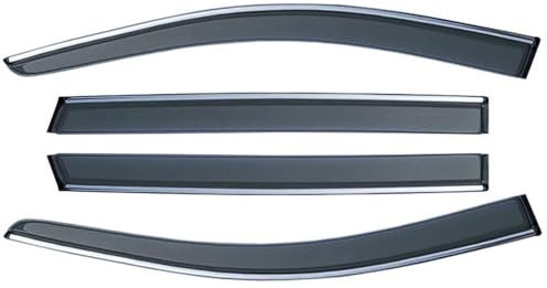 Seitenfenster Windabweiser Auto Fenster Tür Visier Für Mazda 6 Für Atenza GH1 Für Ultra Limousine 2008-2012 Vent Markise Sonnenschutz Abdeckung Deflektor Zubehör Autofenster Windabweiser(Color:Grey)