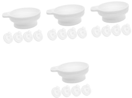 20 Pz Imbuto in Silicone Imbuto a Pallone Del Gas Per Auto Piccolo Bere Mini a Forma Di Per Pallone Bianca Gel Di Silice TOPBATHY