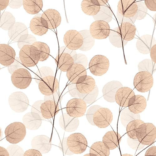 Yullpaper Papier Peint Adhesif Mural Fleuri Rouleau Adhesif Decoratif Motif Feuillage Fleuri Rose/Blanc Papier Adhesif Pour Meuble Papier Peint Vintage Chambre Revetement Adhesif Meuble 44,5cm x 300cm