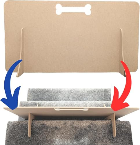 No-Drill Dog Gate, Versatile Pet Barrier - Indoor & Stairs (40cm (H) x 80cm (W))