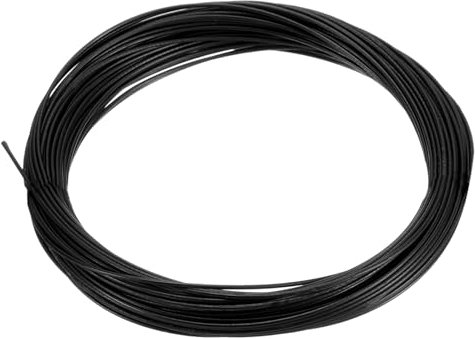 sourcing map Cavo in acciaio inossidabile 304, 1 mm, 7 x 7 fili, nucleo da 15 m, rivestito in vinile, per edilizia all'aperto, marine, ringhiere per terrazze