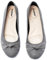 Veittes Women's Wide Width Flats Shoes - Fashion Round Toe Slip-on Comfortable Bow Ballet Shoes.(2109004-2408,GR/MF,UK6 Wide)