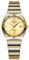 JewelryWe Damenuhr Edelstahl Leuchtende Uhren: 30m Wasserdicht Kalender Analog Quarz Armbanduhr Damen Gold/Silber Edelstahlarmband Uhr mit Römischen Ziffern Strassskala & Gold rundem Zifferblatt