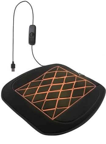 WXJHNYBS Auto Sitzheizung, USB,Stromschutz Auflage Autositz Bequem und Warm Sitzkissen für Auto Damen Geschenk 1 Stück