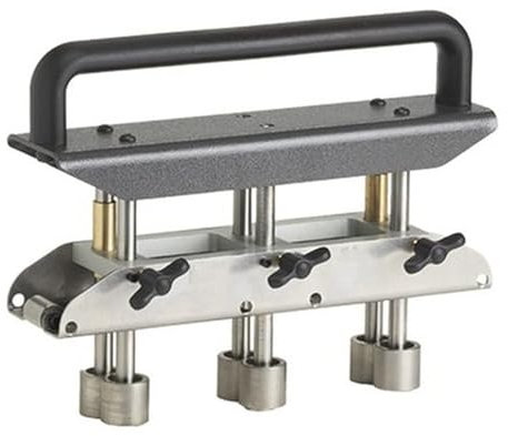 Mavaol Blechbieger mit 3 Stationen, V-förmige Walze, verstellbare Metallbremse, Stahl, Aluminium, Kupfer, Bieger für Dachrinnen, Metallbearbeitung, kundenspezifische Paneele