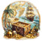 Wooden Puzzles for Adults, 290pcs Golden Voyage Wood Puzzle, Unique Animal Shape Puzzles with Wood Box, 34x33.4cm Wooden Puzzle for Family Game and Birthday Gifts for Friend