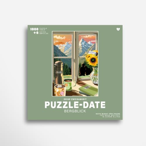 Deine Zweisamkeit Date-Puzzle für Paare – 1000 Teile mit Gesprächsimpulsen | Entspanntes Puzzle-Erlebnis für mehr bewusste Date Night zu Hause