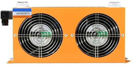 Hydraulik-Luftkühler Doppelventilatoren AH0608TL Hydrauliköl-Luftkühler Engineering 60L/min CNC-Maschine Industrie-Wärmetauscher(AH0608TL-CA AC380V)