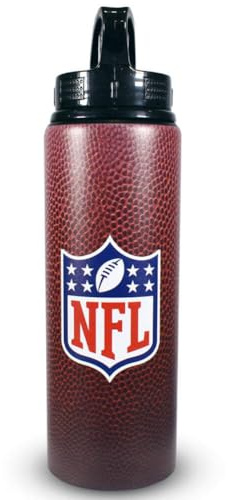 Hy-Pro Offiziell lizenzierte NFL 750 ml Aluminium-Wasserflasche – American Football Wasserflasche für Jungen, offizielles Logo-Design, ideale NFL-Geschenke, Schule & Fitnessstudio, Fade Design