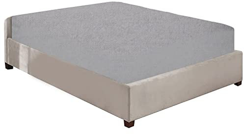 Niys Luxus-Bettwäsche, Spannbettlaken aus 100 % gebürstetem Baumwollflanell, extra tief (40 cm), für Einzelbett, Silber