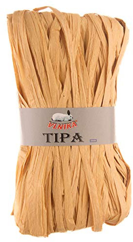 50g / 80m Tipa Raffia Geschenkband Papierschnur Papiergarn Papierband Farbwahl, Farbe:50 beige