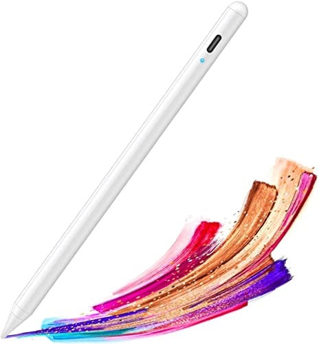 Mixoo Stift für iPad mit Palm Rejection, Neigung zum Schattieren, Active Touch Pen Kompatibel mit (2018-2022) Apple iPad/iPad Pro/iPad Pro 11/iPad Mini/iPad Air (Weiß)