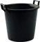 Srendi® large/Extra Large/Medium/Small Black Gardens plant Pots, tree, shrub, pots with handles (1, 160L)