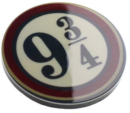 9 3/4 Train Platform Badge Novelty Magnet
