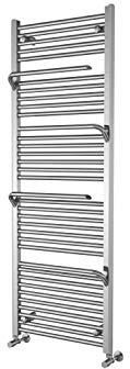 The Bath People 69279 Jesse Chrome Heated Towel Rail Radiator Bathroom (1500mm x 550mm)