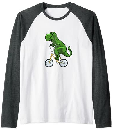 T-Rex Rennrad Geschenk I Dino Radsport Fahrrad Raglan