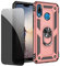 JOYTAG Cover Huawei P20 Lite Oro Rosa Custodia Protettiva con Protezione Schermo in Vetro Privacy Anti-Spia