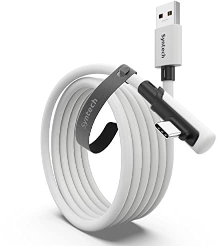 Syntech Link Cable 3m Compatible with Oculus/Meta Quest 3/Meta Quest 3S, Quest2/Pro/Pico 4/Ultra Accessories and PC/SteamVR, High Speed PC Data Transfer, USB 3.0 to USB C Cable for VR Headset