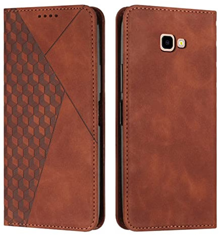 KOUYI Kompatible mit Samsung Galaxy A5 2017 / A520 Hülle, Retro Premium PU Leder Weich TPU Klapphülle Kartenfächer Magnetic Standfunktion Flip Wallet Shockproof Handyhülle (Braun)