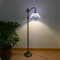 Vintage Tiffany Salon Lampadaire Style Baroque Lampadaire Sur Pied Avec Interrupteur à Pied E27 Bureau Studyroom Lampe de lecture Bar Café E27 Douille réglable Ø30CM Abat-jour en verre coloré (B)