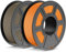 JAYO Matte PLA Filament 1.75mm, 3D Drucker Filament PLA Matte 1.1KG, Neatly Wound Filament, Maßgenauigkeit +/- 0.03 mm, 1.1 KG Spule(2.42 LBS), 2 Pack, PLA Matte 2.2KG Insgesamt, Orange+Lehmfarbe