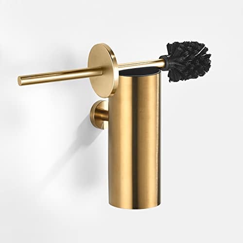 Farcetor Toilettenbürste Wandmontage klobürstenhalter Gold Wc-Bürste und Halter Klobürstenhalter Toilettenbürstenhalter Badezimmer
