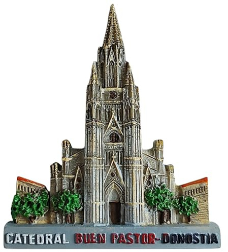 Kühlschrankmagnet Buen Pastor Kathedrale San Sebastian Donostia Spanien Kühlschrankmagnet Souvenir Kühlschrankdekoration Magnetaufkleber
