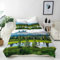 ANHOPE Landschaft Bettwäsche Set 2 Teilig Natur Wald See Bettbezug 135x200 cm + Kissenbezug 80x80 cm Weich Microfaser Bettbezüge mit Reißverschluss Ganzjahres Bettdeckenbezug Set