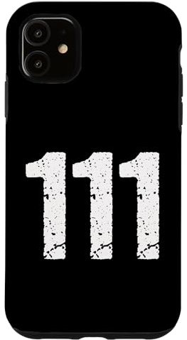 Hülle für iPhone 11 111 Numerologie Spirituelle Persönliche Nummer 111 Engel Nummer