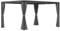 Outsunny Pergola Gazebo con Tettuccio Retrattile in Poliestere, Pergola in Metallo e Alluminio con Picchetti e Viti Incluse, 295x295x215 cm, Grigio Scuro