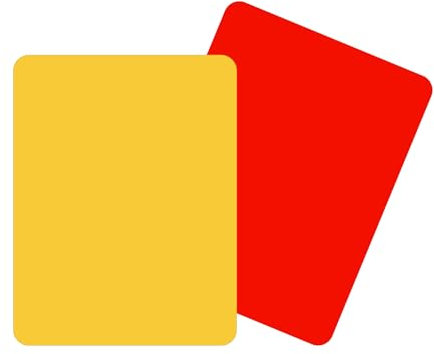 Vandomrise Fußball Sport Schiedsrichter Karten, Disziplinarkarten, Rote und Gelbe Karte des Fußballs, Fußball-Warn- und Auswurfkarten, für FußBallspiel Schulsport