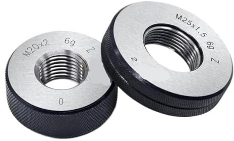Gewindelehrring Gewindelehrring Go- und No-Go-Lehre Gewindelehre Gewindelehrring M25 M26 M27 M28 M30 M32 M33X3 M33X2 M34X0,5 1 Messwerkzeug(M25X1)