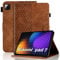 Vkooer Case for Xiaomi Pad 7/7 Pro 11.2 inch 2024 Premium PU Leather Folio Cover Smart Shell with Auto Sleep/Wake Multi Angle Viewing Stand for Xiaomi Pad 7/7 Pro Tablet, Braun