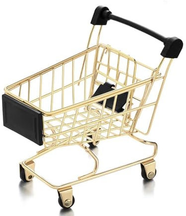 Mini-Einkaufswagen, Tischdekoration, Einkaufswagen,Kaufmannsladen, Supermarktwagen, Mini Supermarkt Wagen, Für Dekoration, Kaufladen Zubehör