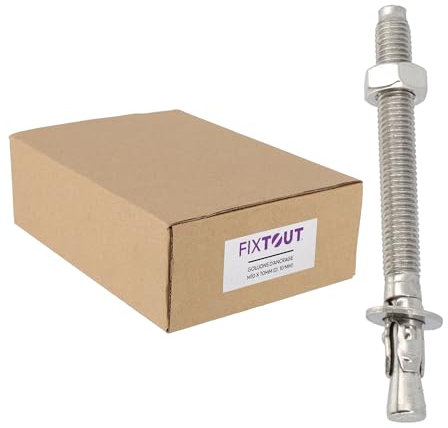Lot de 25 goujons d'ancrage en acier inoxydable A2 M10 - Diamètre 10 mm - 100 MM