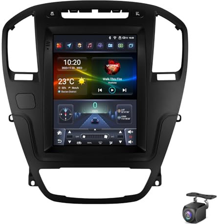Android 15 Autoradio für O-pel Insignia Buic-k Regal 2009-2013 mit Wireless Carplay Android Auto GPS Navi Canbus 9,7 Zoll Stereo Mirror Link Bluetooth WiFi FM/RDS/DAB/OBD Rückfahrkamera(Color:P1)
