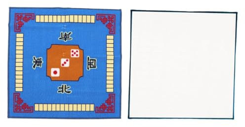 IMIKEYA Tischmatte Quadratisch Aus Polyester Mit Latex-Unterseite rutschfest Und Schalldämmend Für Mahjong Poker Und Brettspiele Passt Zur Schreibtischdekoration