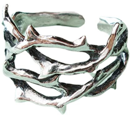 BABYVIVA Hollow Design Thorns Ringe Hochzeitsparty Geschenk Thorn Open Ringe Verstellbare Fingerringe Legierung Hip Hop Schmuck Schmuck